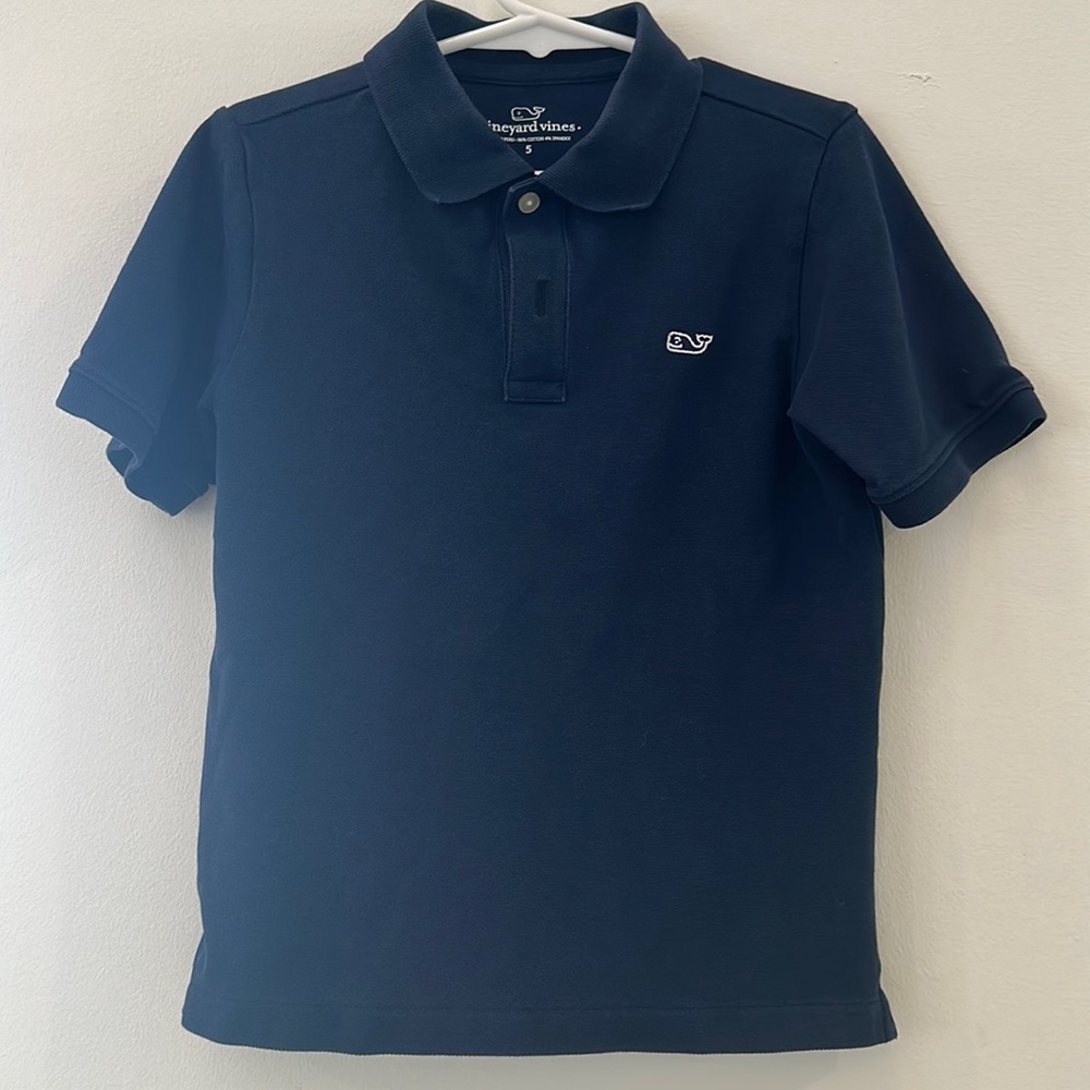 VINEYARD VINES BOYS NAVY POLO SHIRT SIZE 5